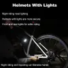 Caschi ciclismo BOLER Light Helmet MTB Road Bicycle anteriore e posteriore con avvertimento USB ricaricabile elettrico 230613