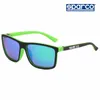 Lunettes de soleil SPARCO Lunettes de soleil à grand cadre pour hommes et femmes Protection UV Vélo Course Conduite Polarisées UV400 Lunettes d'équitation 5 Co 230614