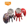 Roken Accessoires Ruwe zinklegering octopus Grinder Tabak Grinders rook accessroy kruid 4 Lagen Kruiden Crusher Kleurrijke Grinders Fabrieksprijs