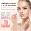 Gesichtsmassagegerät EMS-Hautpflege-Eisroller-Massagegerät für Mikrostrom-Lift-Straffungsmaschine Elektroporator Galvanisches Schönheitsgerät 230613