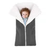 Sacs de couchage nouveau-né épaississement hiver sac tricoté Swaddle couvre-pied enfants bébé