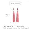 Dangle Oorbellen 2023 Verkoop Bohemen Lange Roze Katoenen Draad Kwastje Voor Vrouwen Mode Acryl Statement Gift Sieraden