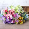 Dekorativa blommor Simulering Flower Small Daisy 28 Head Cosmos Fake Wedding Decor Home Decoration Living Room Display Silk