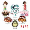 Schlüsselanhänger 9 teile/satz Anime Spirited Away Acryl Stand Modell Kein Gesicht Mann Cartoon Figur Dekoration Action Platte Spielzeug 230614