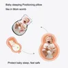 CAPS HATS Baby Shaping Pillow Borns Antibiased Head Sleep Positioning Pad Anti Roll Travel Pillows Spädbarns andning Mattres 230613