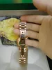 Com caixa original relógios de moda de luxo de alta qualidade 8k ouro rosa diamante dial moldura 18038 relógio masculino automático 75