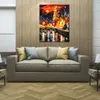 Vibrant Oil Painting Street Landscape Amsterdams Magic Handmade Canvas Art Contemporary Loft Decor