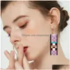 Party Favor Ups Stock Earrings Demon Slayer For Women Men Girls Doublesided Acrylic Drop Delivery Home Garden Festive Supplies Event Dh7N4