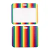 DZ2075 Rainbow Gay LGBT Pride Correa para el cuello Llavero Titular de la insignia Tarjeta de identificación Pase Cuerda para colgar Lariat Cordón para llaveros Accesorios G10311c