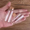 Storage Boxes Bins 24pcs 10ml 15ml 20ml 25ml 30ml Cute Clear Glass Bottles with Cork Stopper Empty Spice Jars DIY Crafts Vials 230613