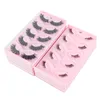 Makeup Tools Wholesale 241050 par Half Eye Lashes Handgjorda fluffiga 3D -faux mink ögonfransar faux cils förlängningar naturliga falska ögonfransar 230613