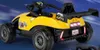 Babyjoy 12V Kids Ride on Car Electric Racing Truck Afstandsbediening MP3 Lights Yellow