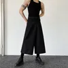Männer Hosen Männer Japan Koreanische Streetwear Dark Schwarz Mode Lose Kausalen Breite Bein Männlich Vintage Kimono Hosen Frauen Hose