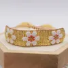 Strand Zhongvi Słoneflower Miyuki Bransoletka ręcznie robione Bakelety Klwiaka Klwiaka dla kobiet Kolorowa biżuteria pulsera mujer