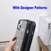 Luxury Glitter -telefonfodral för iPhone 15 Pro Max 14Plus 13Promax 12 11 Fashion Designer Bling Sparkling Rhinestone Diamond Case Juvelerade 3D Crystal Women Back Covers