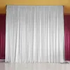 Party Decoration White Background Gauze Curtain Baby Shower Wedding Backdrop Drape El Banquet Activities