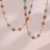 Chains Design Tiny Daisy Flower Necklace For Women Gold Color Cute Pendant Trendy Female Birthday Jewelry Bijoux Gifts