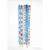 Keychains Lanyards Factory Price 100 Piec Doraemon Lanyard Keychain Neck Strap Key Camera Id Phone String Pendant Badge Party Gift Dhvso