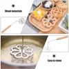 Bakeware Tools Rosette Timbale Iron Set Bunuelera With Handle Traditional Mexican Bunuelo Pastry Maker Cutter For Kitchen Gadget Flower