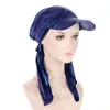 Hijab Wrap Tulband Bandana Hoeden Baseball Caps Mode Zomer Sjaal Bloem Gebogen Hoed Pruiken Doo Durag Biker Headwrap Piraat Hoeden Hoofddeksels Hoofddeksel Motorkap BC804