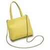 Вечерние сумки 2023 Подлинная кожаная мода простая ретро -кросс -поперечное женское молнии на молнии