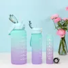 Water Bottles 2L Tomatodo For Aesthetic Sports Bottle 2000ML 900ML 500ML Plastic Gym Jug Bpa Free Motivational Drinking