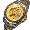 Armbanduhren Forsining Männer Freizeit Hohl-out Retro Geschnitzte Automatische Mechanische Uhren Bewegung Handgelenk Band Uhr
