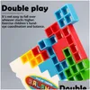 Bloki Tetra Tower Game Game Stack Stack Building NCE Puzzle Board Montaż Zabawki Edukacyjne dla dzieci Adts Drop dostawa Gi Dhaz2