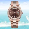 Highquality fashion luxury mens watch designer watches diamond Automatic Mechanical Sapphire solid Clasp gold watch wristwatch Montre women aaa