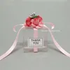 Emballage cadeau 102030pcs Boîte à bonbons Fleurs en papier romantique Transparent PVC Coffrets cadeaux Faveurs de mariage pour les invités Petit sac d'emballage cadeau 230614