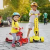 Скутер Детский девочка Принцесса 2-летняя девочка 1-3 детская педали может сидеть и ездить по скольжению трех в одном детском велосипеде детской машины