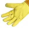Oven Mitts S-XL Deerskin Long-tube Gardening Gloves Heavy-duty Gardening Rose Trim Spur-proof Long Sleeve Gloves Work Welding Gloves 230613