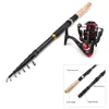 Boat Fishing Rods 18m 21m 24m 27m 30m Carbon Fiber Telescopic Rod Portable Spinning and Reels Multifunction set 230613