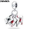 925 silver for pandora charms jewelry beads women Bracelets bead color 925 kitty pendant jewelry diy