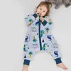 Sovsäckar babyväska infantil vår höst för bomullsbarn sömn barn säng mjuka barn pyjamas jumpsuit r230614