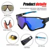 Outdoor Brillen Kapvoe Fietsen Bril Mannen MTB Fietsen Zonnebrillen Fietsbrillen Buitensporten UV400 Gepolariseerde Fiets Zonnebrillen Outdoor Brillen 230613