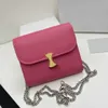 designer wallets Chain Bag Bean Curd Bag Shoulder Messenger Bag Square Bag Leather Thri-fold Wallet Lady purse 230615