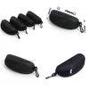 Sunglasses Cases Eyewear Er Women Glasses Box With Zipper Eyeglass For Men 10Pcs All Black Color Drop Delivery Fashion Accessories Dhmge