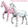 electricrc حيوانات RC Smart Robot Horse Interactive Remote Control Animal Dialogue Dialogue Sing Dance Sound Control Toy Pet Electronic Music Toys 230613