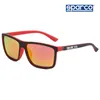 Lunettes de soleil SPARCO Lunettes de soleil à grand cadre pour hommes et femmes Protection UV Vélo Course Conduite Polarisées UV400 Lunettes d'équitation 5 Co 230614