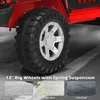 12V Kids Ride On Truck Remote Control Electric Car Lights Music Red