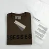 T -Shirt -Männer -Shirts Designer T -Shirt Mode High Street Unisex reine Baumwoll -Brustbrief Tshirts Sommer Sport losen grüne Freizeit -T -Shirts kurz