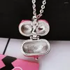 Chaînes Ins personnalité Punk Kawaii Vintage coeur peut ouvrir la boîte clavicule chaîne mode collier bijoux Kpop Goth pour les femmes