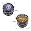 Ghost Head Patroon 63mm 4 Onderdelen Aluminium Grinder Rook Accessoire Dab Rigs Waterleidingen