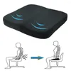 Pillow Memory Foam Seat With Portable Handle Nonslip Pad For Car Office Chairs Relieves Back Pain