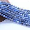 Beads LS Natural Stone Dark Blue Fire Agates Onyx Round Loose For Jewelry Making 15'' Strand 6/8/10mm DIY Bracelets Necklaces