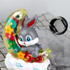 Electronic Pets Electronic Pet Rabbit Transparent Gear Moon Rabbit Toy Car Playmate interactif pour enfants Jouets rampants éducatifs pour bébé 230613