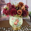 Dried Flowers Artificial Flower Dandelion Rose Lavender Big Bouquet Home Living Room Decoration Wedding Party Fake Arrangement