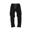 Pantalons pour hommes High Street Mtipocket Sweat Hommes et femmes Dstring Solid Casual Harem Joggers Oversize Baggy Track Mens Drop Delivery App Dhsws