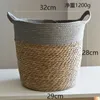 Cestas de armazenamento Natura Straw Basket Rattan Planter Vaso de flores Artesanato Decoração Casa moderna Sala de estar Quarto Loja Planta de jardim 230613